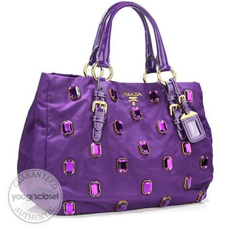 Prada Anemone Tessuto Pietre Jeweled Tote Bag BR4118